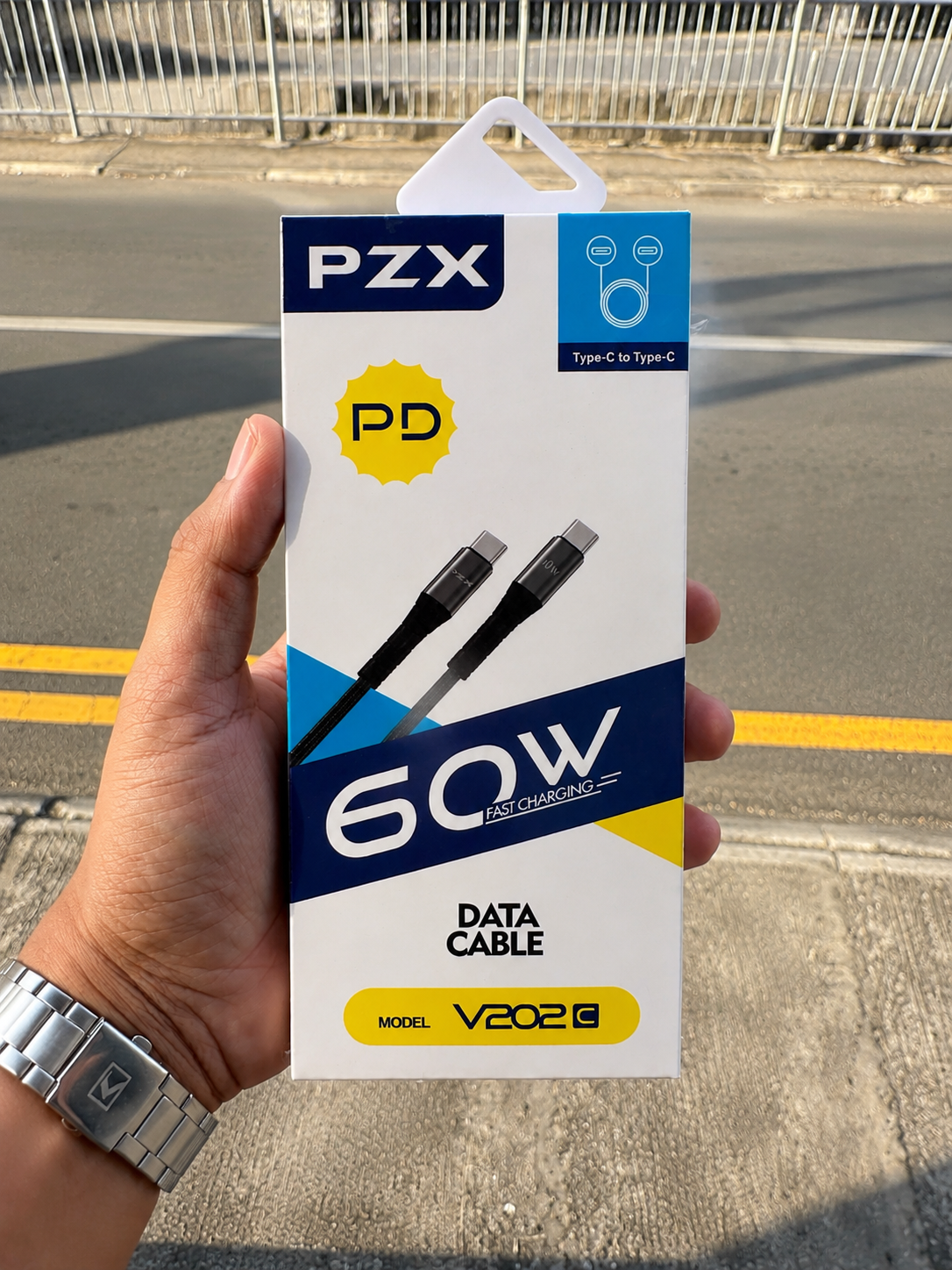 PZX V202C Type-C to Type-C 60W Fast Charging Cable